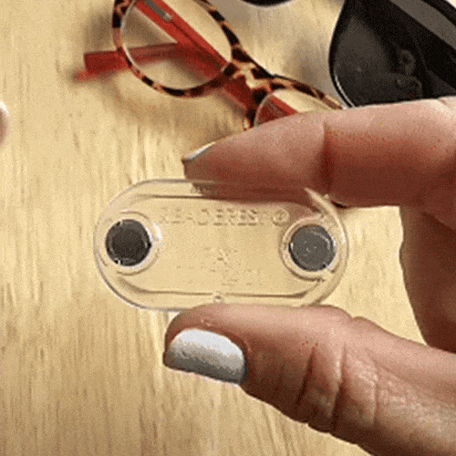 Pack Of 3 Magnetic Eyeglass Holder Clip – Glasses, Sunglasses, ID Badge & Headphone Holder