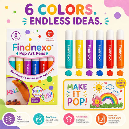 3D Relief Art Pen SET OF 12 – Turn Flat Drawings Into Touchable 3D Art