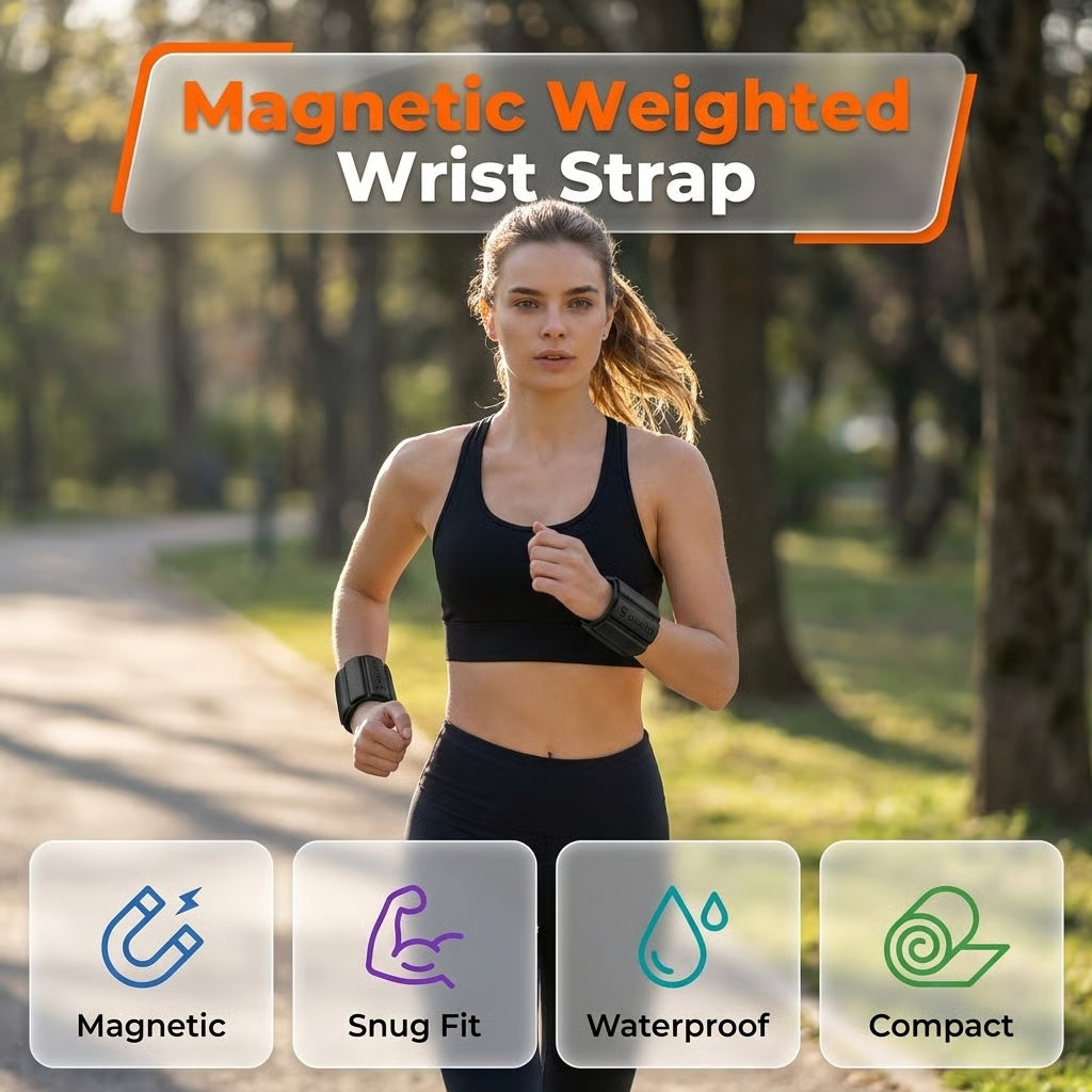 Adjustable Magnetic Wrist/Ankle Weight Set