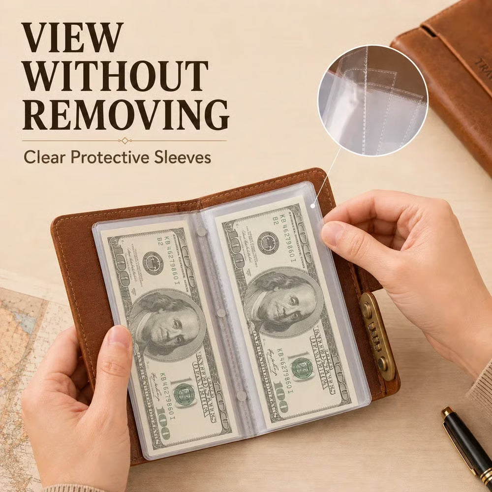 VaultMate™ Savings Book – Lockable Cash Organizer & Savings Planner