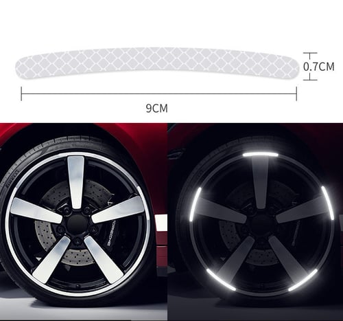 Tire Reflective Warning Stickers