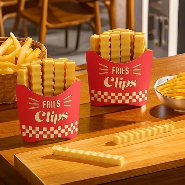 Magnetic French Fries Sealing Clip - Pack Of 12