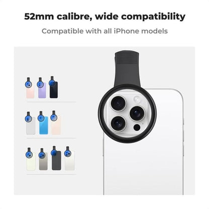 52mm Clip-0n CPL Phone CameraLens Filter Kit