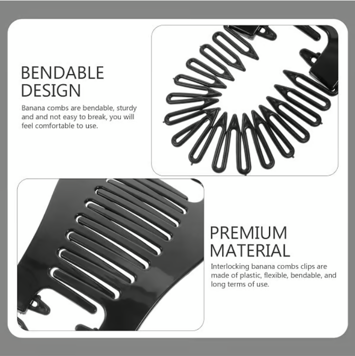 Flexible Interlocking Banana Clips - Pack Of 2
