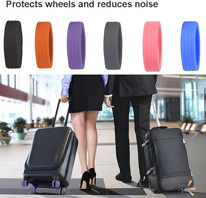 Luggage Wheel Protection Covers for 8 Spinner Wheels Luggage - Pack Of 8