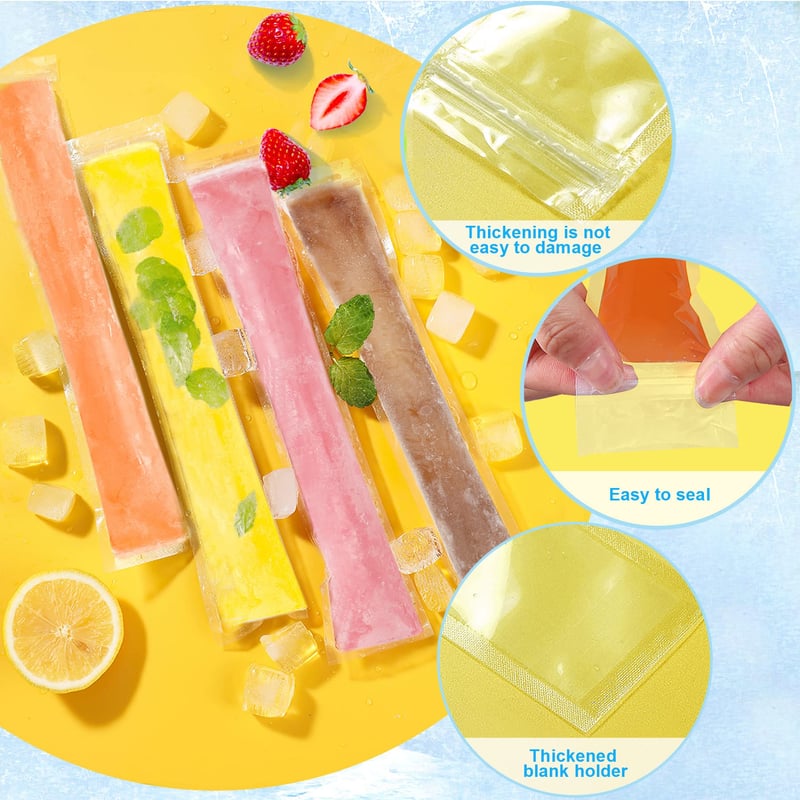 Disposable Ice Popsicle Mold Bags - Pack Of 20