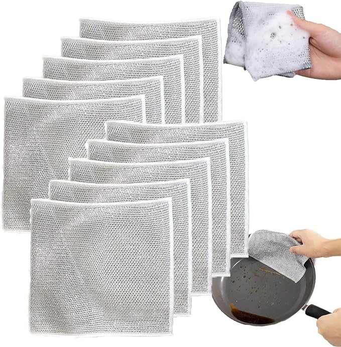 Multifunctional Wire Dish Cloth - Pack Of 5