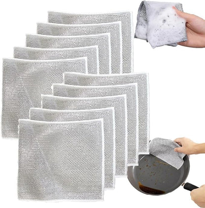 Multifunctional Wire Dish Cloth - Pack Of 5