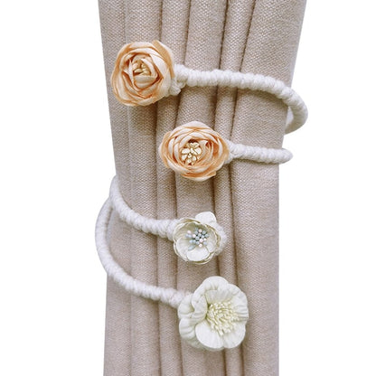 Floral Curtain Ties - Pack Of 2