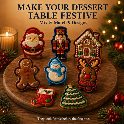 🍪Christmas Baking Moulds – 9 Festive Designs 🎄