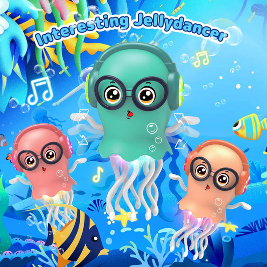 🏆Hot Sale⚡Magic Dancing Jellyfish Toy： LED Lights, Music & Smart Obstacle Avoidance