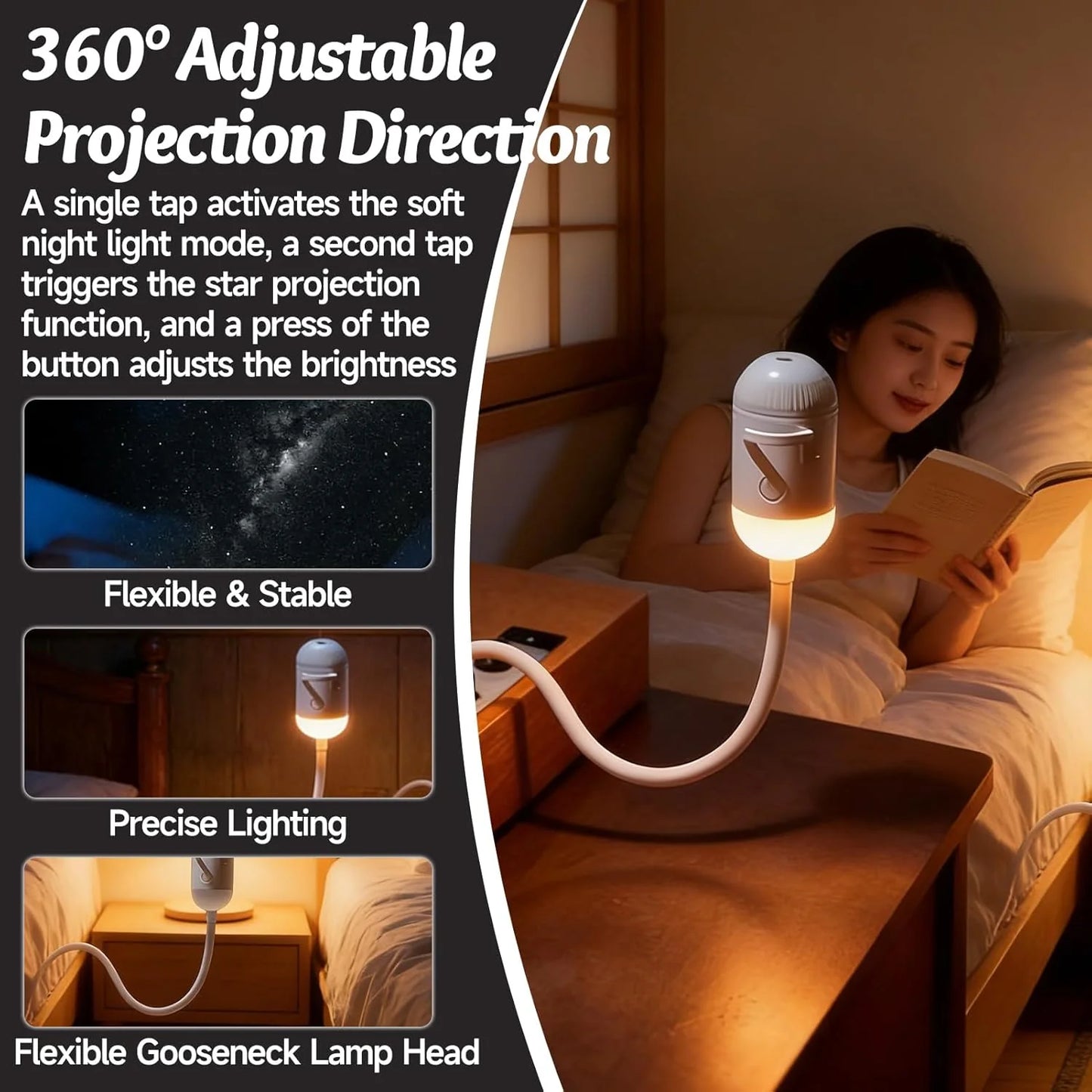 Wall Projection Lamp Starry Usb Starry Sky Ambience Light