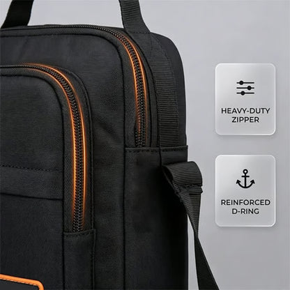 Men’s Oxford Crossbody Sling Bag – Water-Resistant, Multi-Pocket Daily Bag