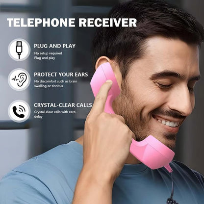 ☎️ Retro telephone handset with Type-C interface 📞