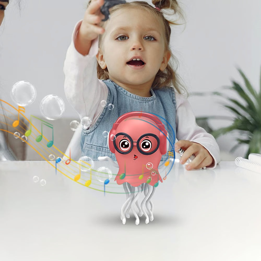 🏆Hot Sale⚡Magic Dancing Jellyfish Toy： LED Lights, Music & Smart Obstacle Avoidance