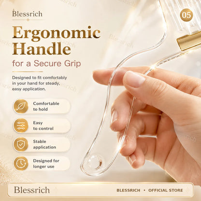 Transparent Hair Oil Applicator Comb With Serum