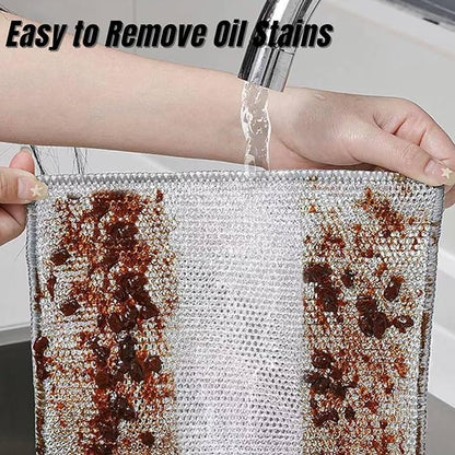 Multifunctional Wire Dish Cloth - Pack Of 5