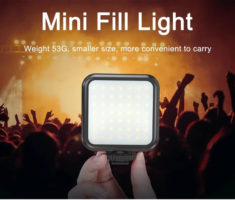 Professional Live Video Mobile Phone Photography Set with Fill Light Microphone Tripod