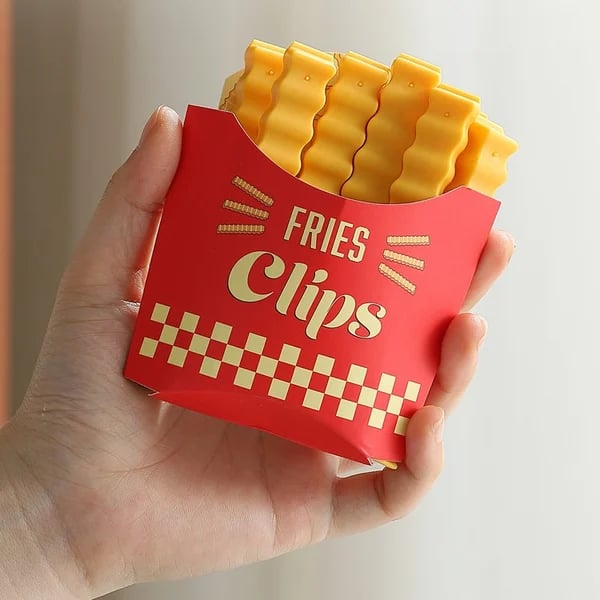 Magnetic French Fries Sealing Clip - Pack Of 12