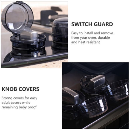 Kitchen gas cooker oven safety guards