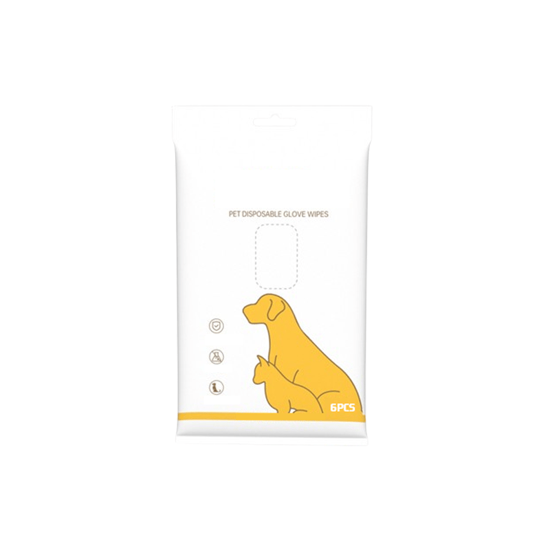 Deodorizing Pet Glove Wipes For Dogs - Pack Of 6