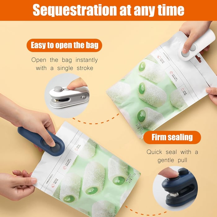 Mini Bag Sealer 2 in 1 Sealing & Cutting