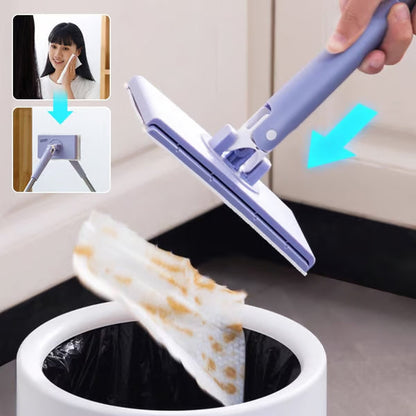 Easy-Clean Mini Mop With Auto Cloth Grip