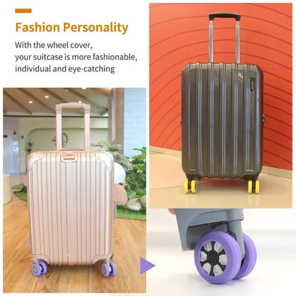 Luggage Wheel Protection Covers for 8 Spinner Wheels Luggage - Pack Of 8