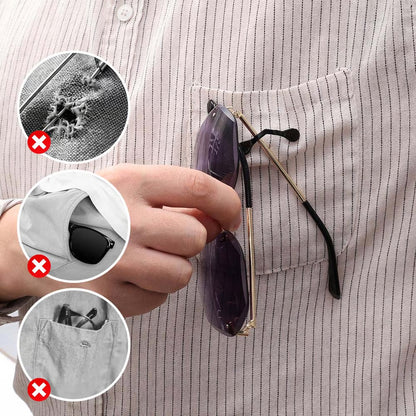 Pack Of 3 Magnetic Eyeglass Holder Clip – Glasses, Sunglasses, ID Badge & Headphone Holder