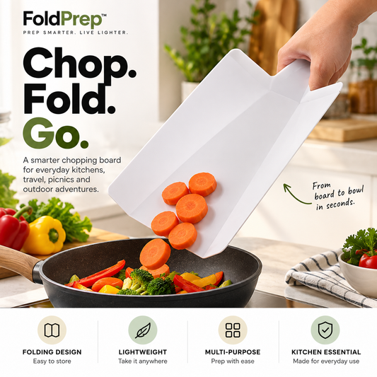 FOLDPREP™ Portable Folding Chopping & Prep Board