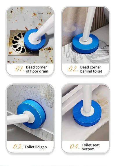 🚽💦Hands-Free Disposable Toilet Brush with Replaceable Cleaning Heads
