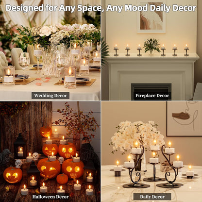 Rechargeable LED heat candles (flameless) – Set of 12