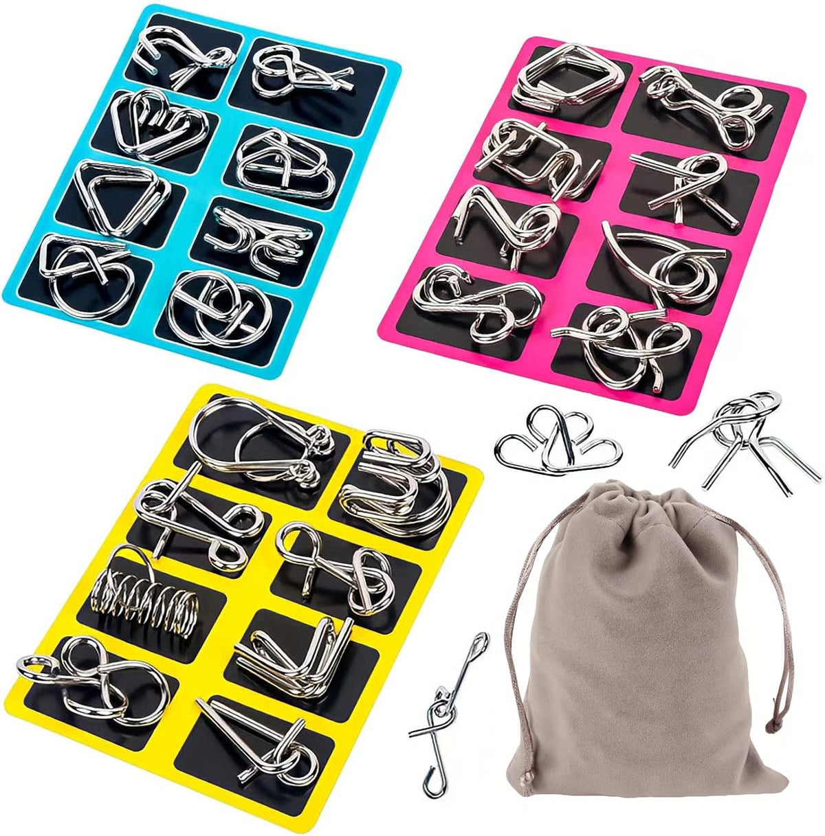 Metal Montessori Puzzle Solving Game