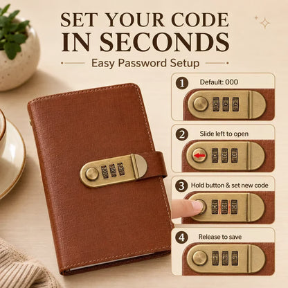 VaultMate™ Savings Book – Lockable Cash Organizer & Savings Planner