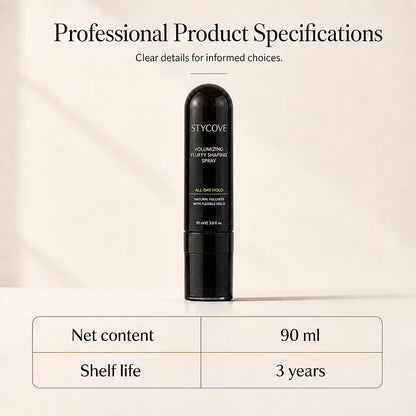 90ml Fluffy Hair Shaping Spray Long Lasting Volumizing Mist with Peach Fragrance (IMPORTED)