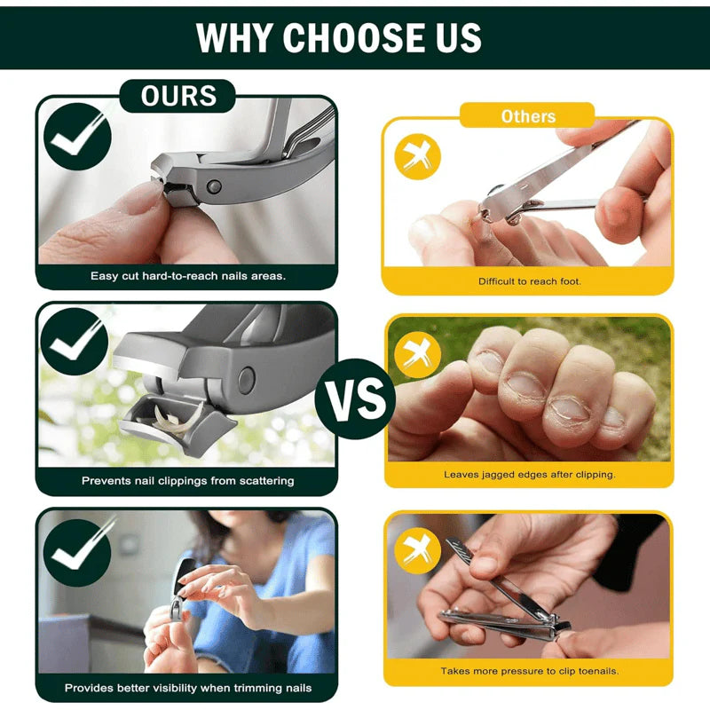 Stainless Steel Nail Clipper for Precision Trimming