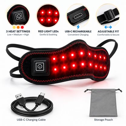 Sinus & Stuffy Nose Relief — Sinulia™ Red Light Heated Nose Band