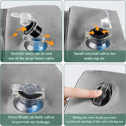 Pillow Inflatable Travel Foot Rest