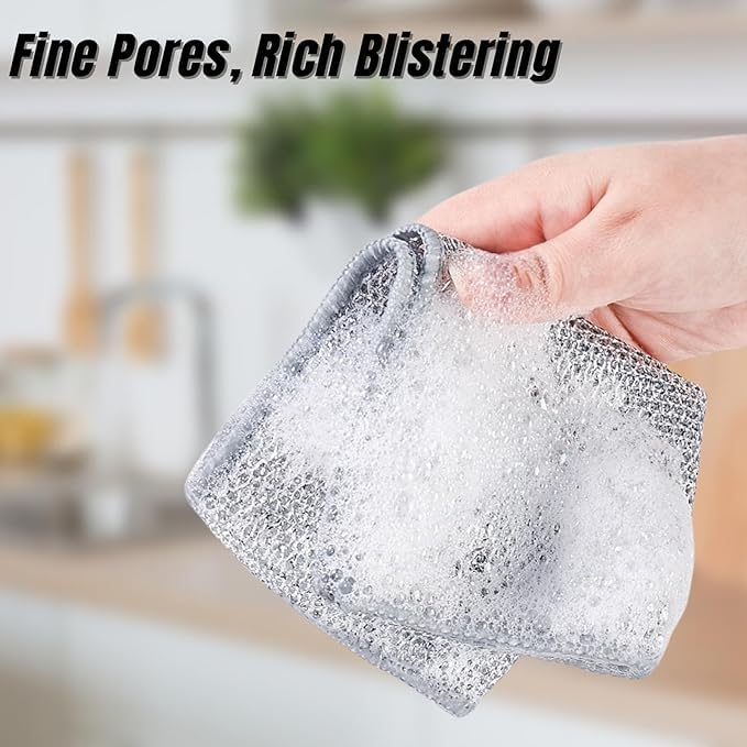 Multifunctional Wire Dish Cloth - Pack Of 5