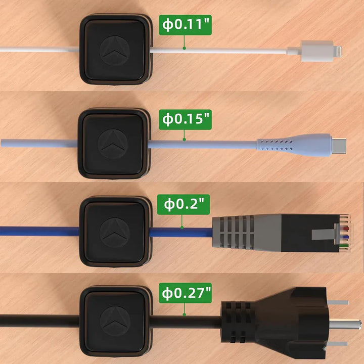 MagnaClip Magnetic Cable Organizer - Pack Of 6