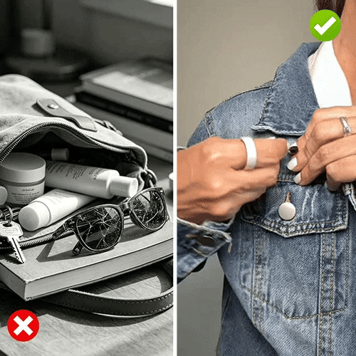 Pack Of 3 Magnetic Eyeglass Holder Clip – Glasses, Sunglasses, ID Badge & Headphone Holder