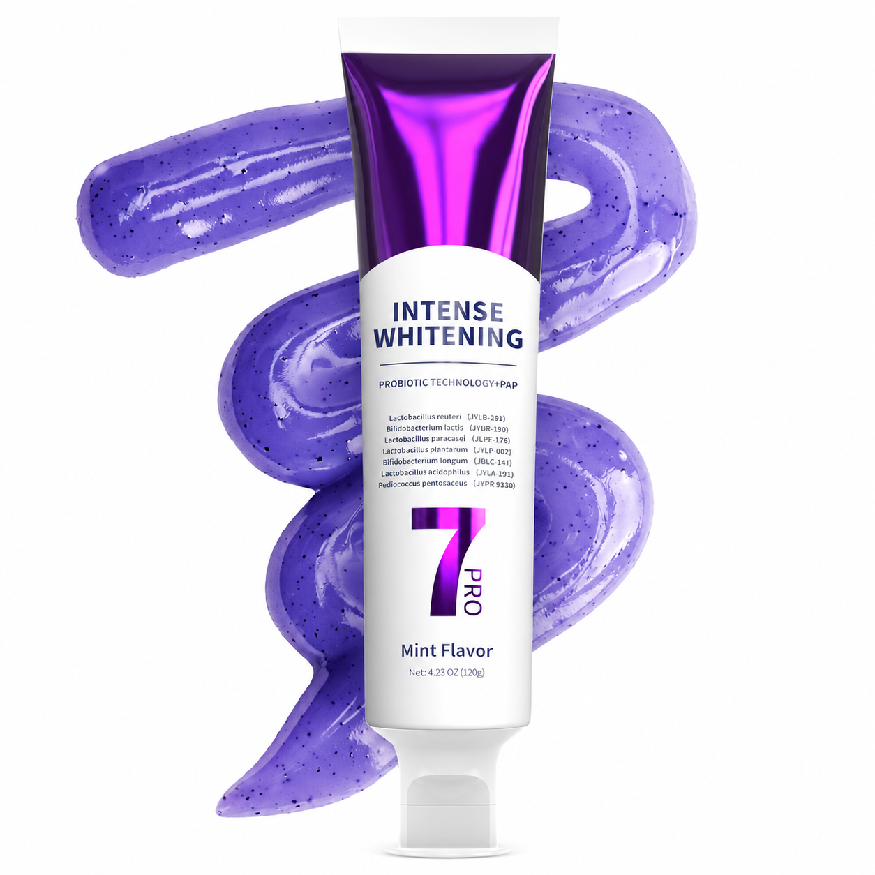 New 7-Pro Intensive Toothpaste | Upgraded Purple Formula with 7 Probiotics | Deep Enamel Repair & Long-Lasting Freshness