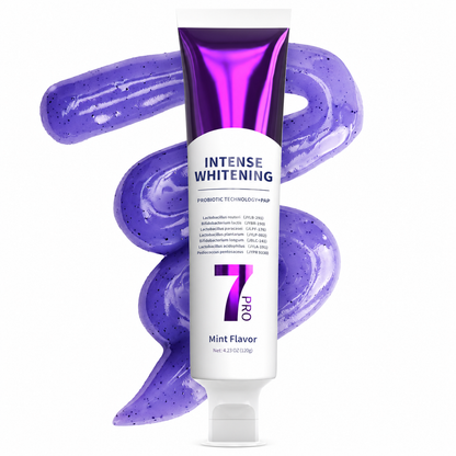 New 7-Pro Intensive Toothpaste | Upgraded Purple Formula with 7 Probiotics | Deep Enamel Repair & Long-Lasting Freshness