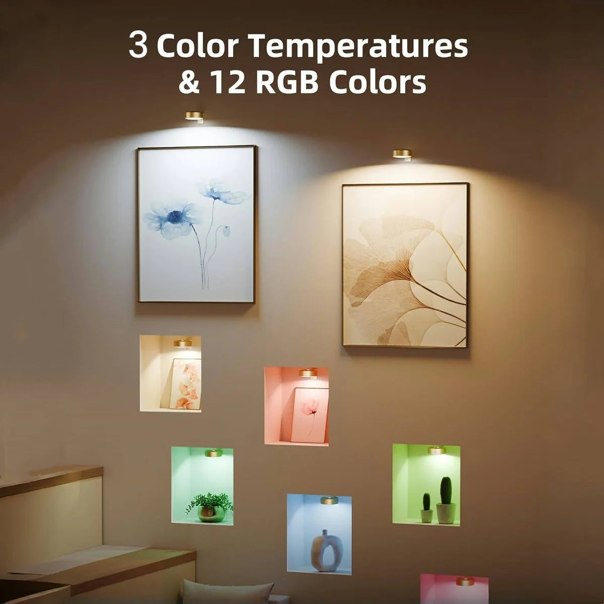🎁Picture Lights For Wall With 3 Color Temps