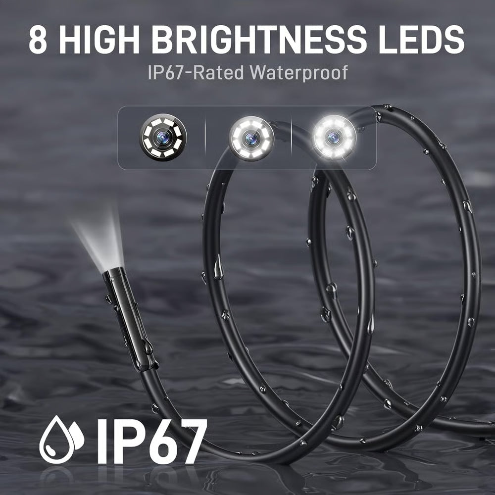 🔎 Plug-and-Play Endoscope Camera - Compatible with Android & iPhone & ipad for Direct Connection
