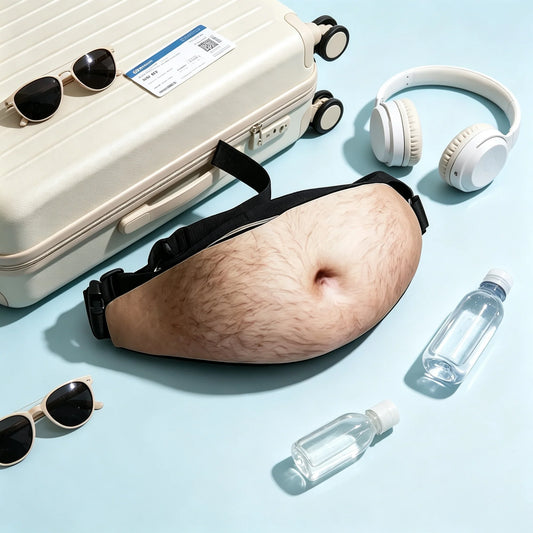 REALISTIC FAKE BEER BELLY WAIST BAG