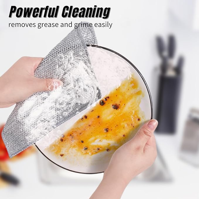 Multifunctional Wire Dish Cloth - Pack Of 5