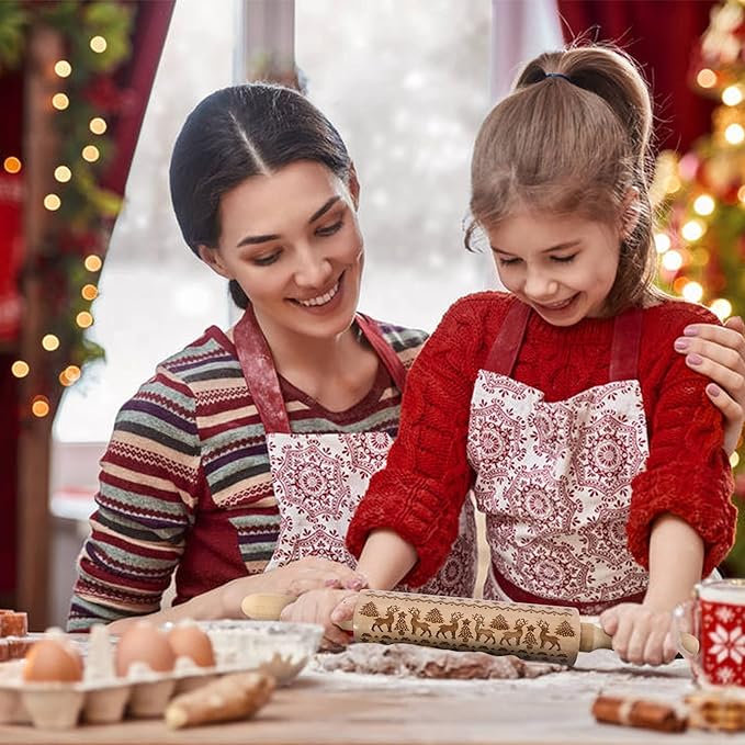 Christmas Wooden Rolling Pins