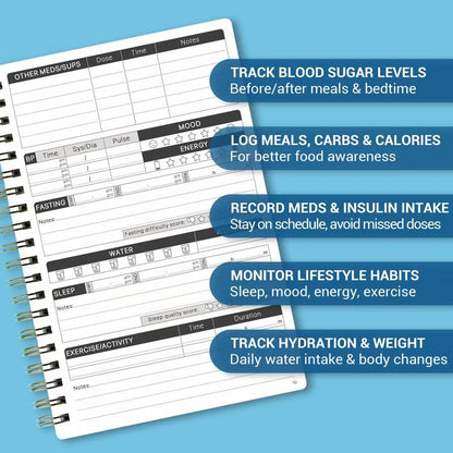 📘✨Special for Diabetes - Diabetes Tracker Book