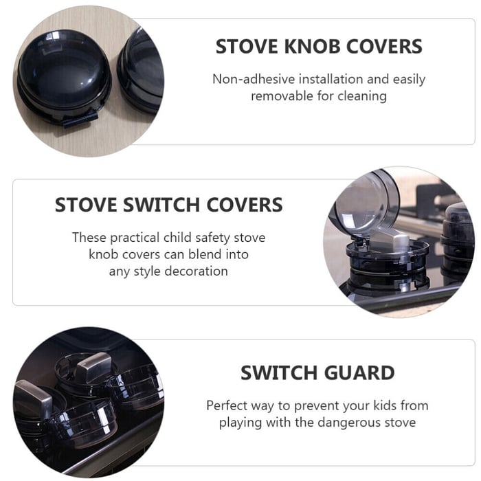 Kitchen gas cooker oven safety guards